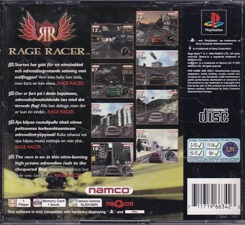 Rage Racer - PS1 (B Grade) (Genbrug)